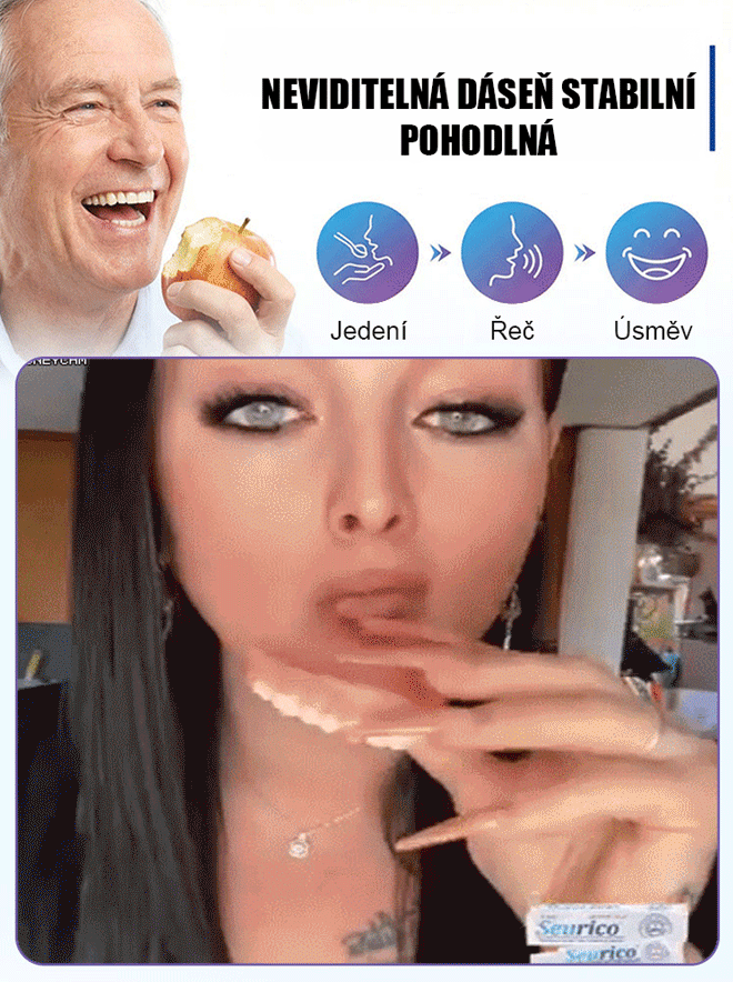 【Potravinářský】termoplastický adhezivní prostředek na zubní protézy