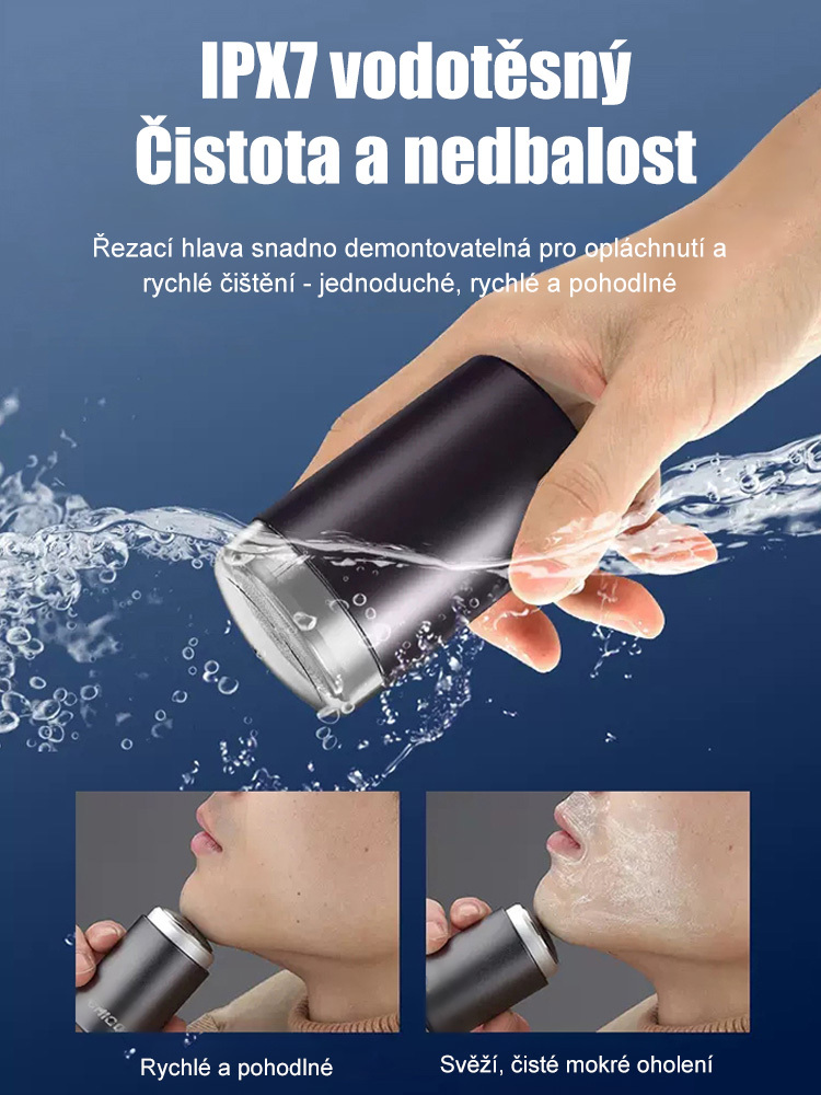 【Dokonalý zážitek z holení】elektrický mini holicí strojek