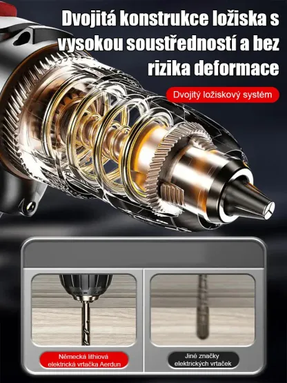 🧰🧰🧰【Žhavý výprodej】Německá lithiová akumulátorová příklepová vrtačka pro domácnost