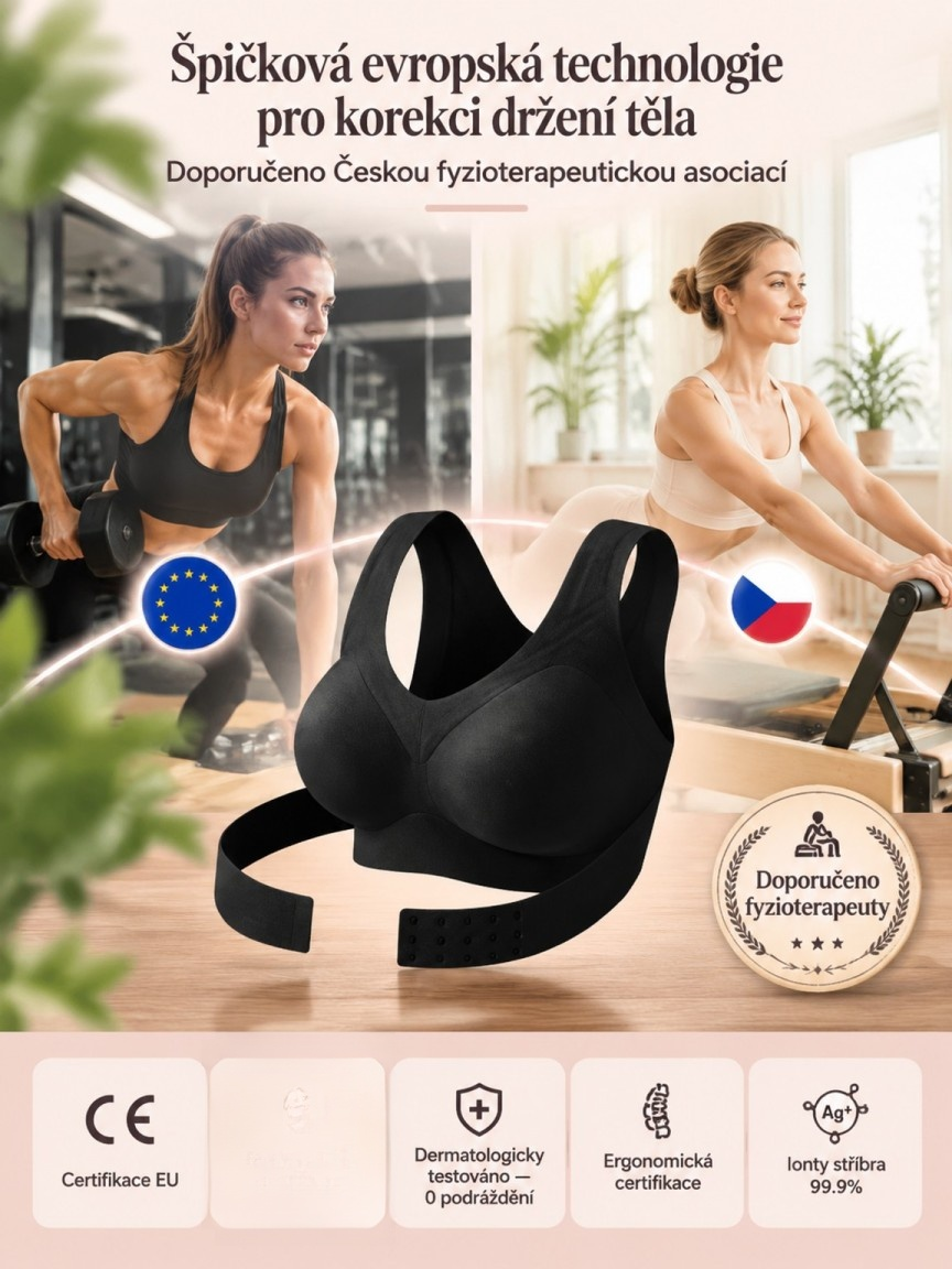【Stejný model jako na TIKTOKu】Neviditelná podprsenka pro správné držení těla