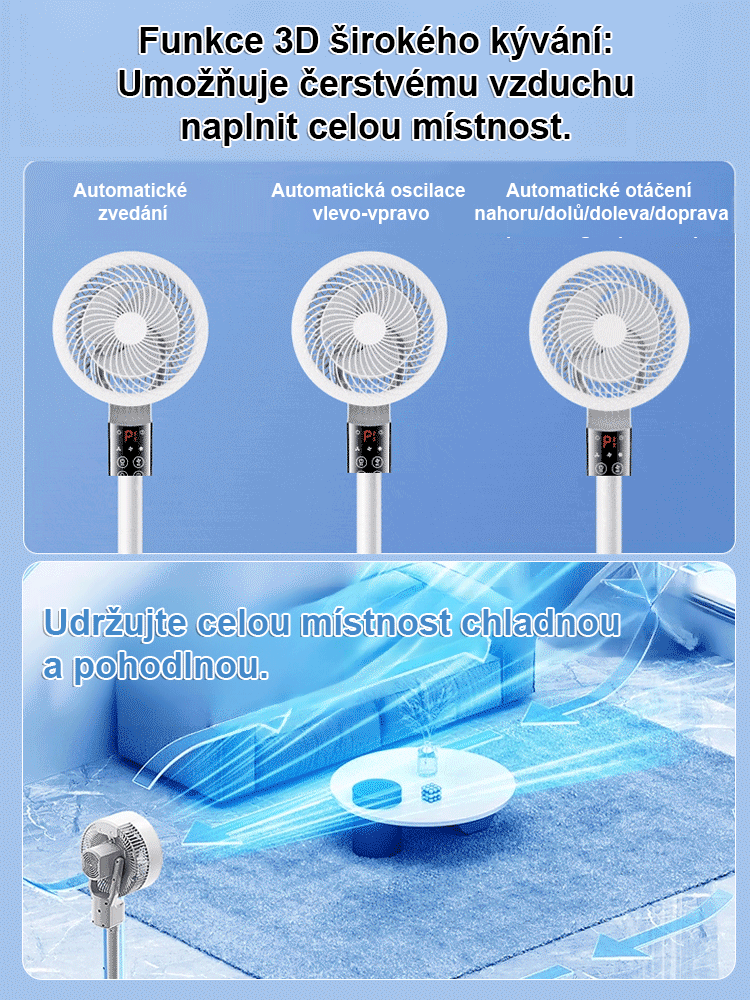 Přinese vám chladné léto🌪️🌪️🌪️Mimořádně tichý energeticky úsporný cirkulační ventilátor od podlahy ke stropu