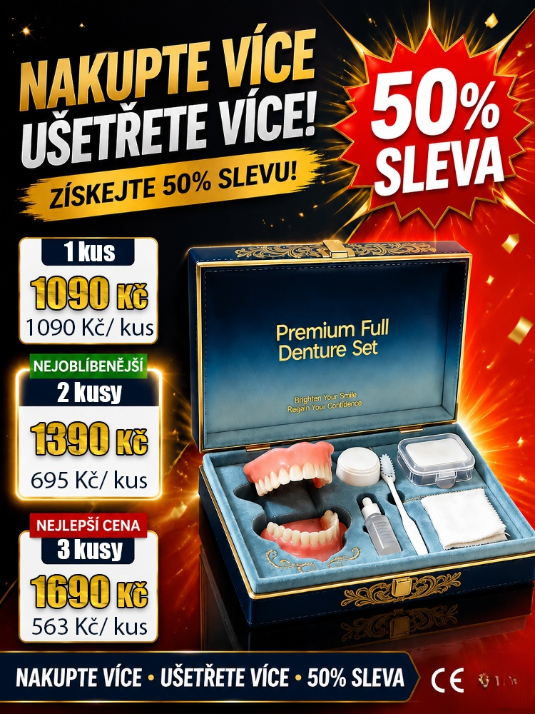  [Certifikace americké zubní asociace]  Lékařská sada umělých zubů 