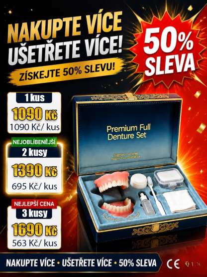  [Certifikace americké zubní asociace]  Lékařská sada umělých zubů 