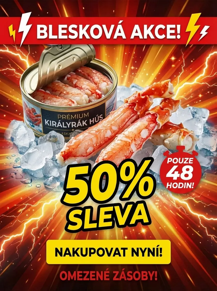 【SLEVA 50 %】100% Pravé maso z královského kraba 🦀 | Hlubokomořský úlovek bez škrobu (Ihned k jídlu)