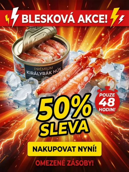 【SLEVA 50 %】100% Pravé maso z královského kraba 🦀 | Hlubokomořský úlovek bez škrobu (Ihned k jídlu)