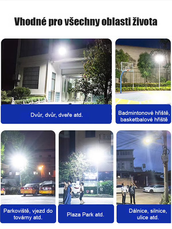 【Rozsviť noc】Světlo, které vydrží dekádu] Nová solární lampa Modrý sen