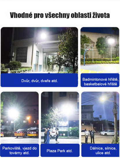 【Rozsviť noc】Světlo, které vydrží dekádu] Nová solární lampa Modrý sen