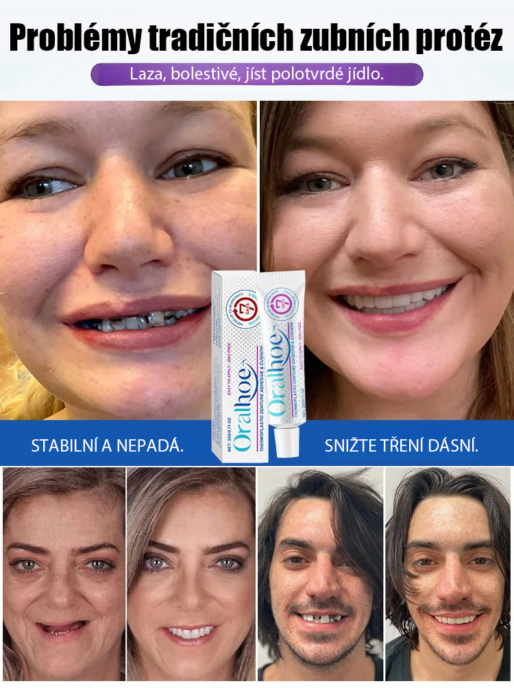 【Potravinářský】termoplastický adhezivní prostředek na zubní protézy