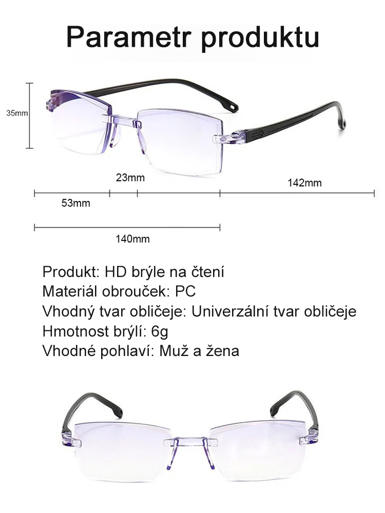 Německé chytré brýle Autofocus Progres™ | Filtr modrého světla | Akce 1+1 ZDARMA ✨