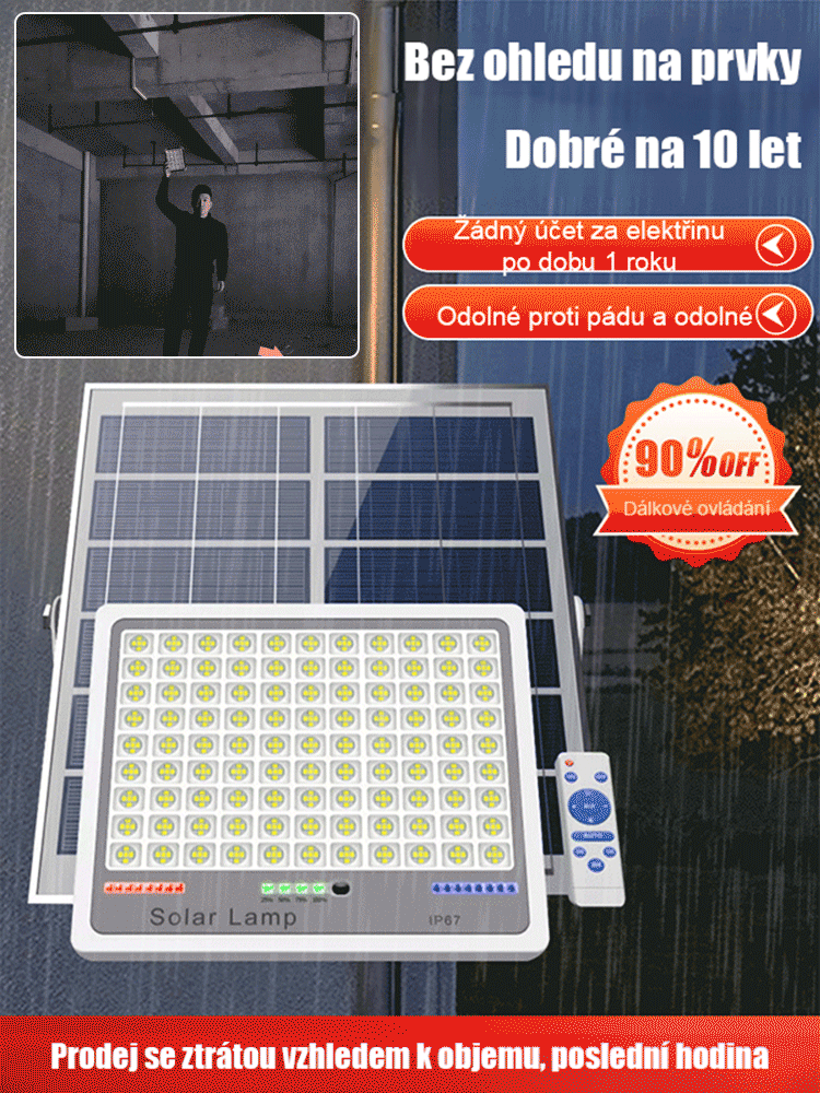 【Rozsviť noc】Světlo, které vydrží dekádu] Nová solární lampa Modrý sen