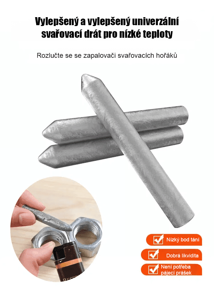 Jednoduché a rychlé🔥🔥🔥Sbohem, pájecí pistole! Vylepšený všestranný svařovací drát s vyšší účinností