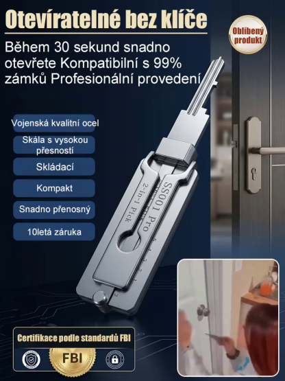 Multifunkční univerzální klíčový nástroj