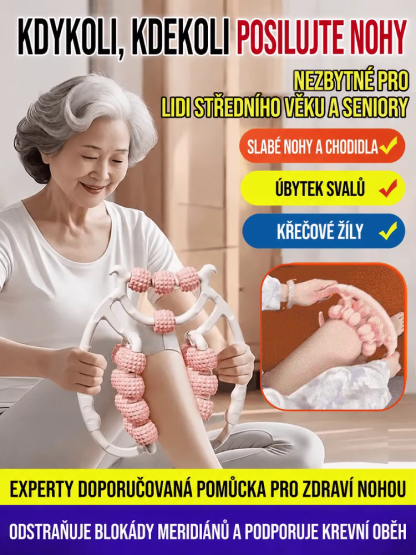 🌟 Nově vylepšený 3D masážní přístroj s 28 válečky | Rozlučte se s otoky a bolestí nohou (Sleva -50%)