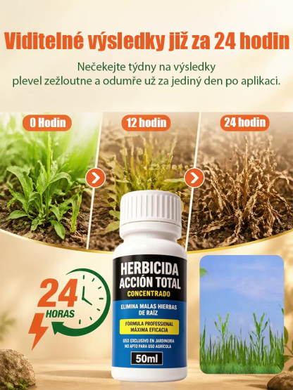 🌿 Magický organický herbicid | Viditelné výsledky za 24 hodin | Ničí plevel až ke kořenům (15 cm)