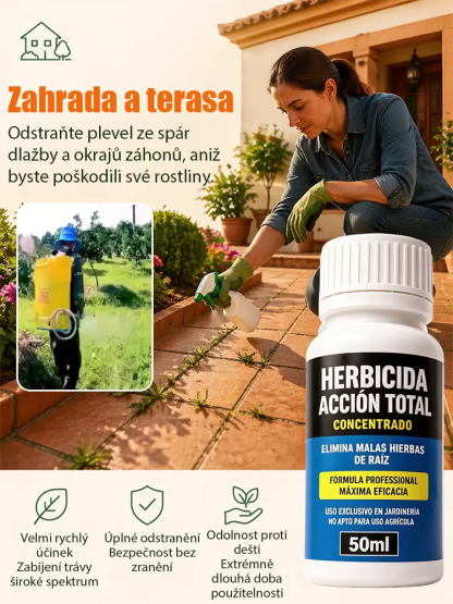 🌿 Magický organický herbicid | Viditelné výsledky za 24 hodin | Ničí plevel až ke kořenům (15 cm)