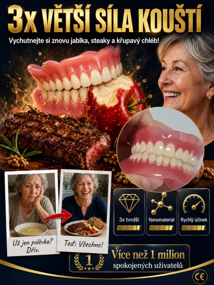  [Certifikace americké zubní asociace]  Lékařská sada umělých zubů 