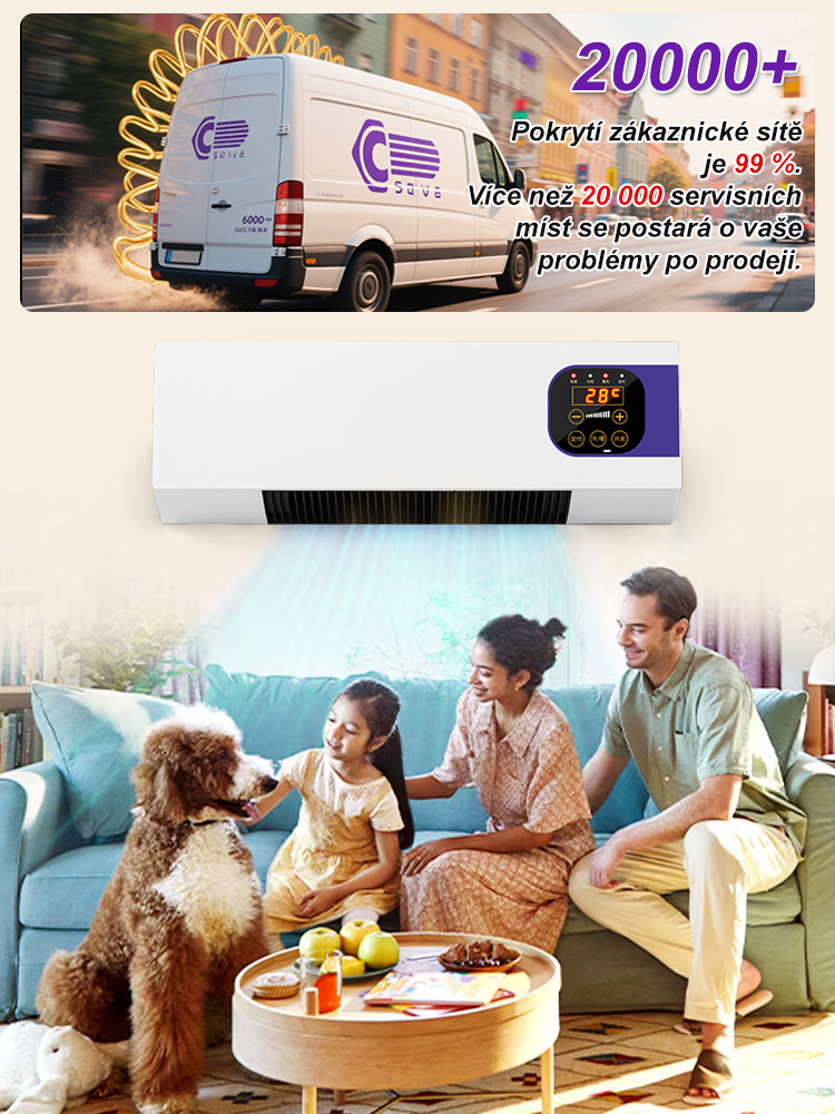 【Udržujte místnost v chladu】Nástěnná klimatizace s funkcí vytápění a chlazení
