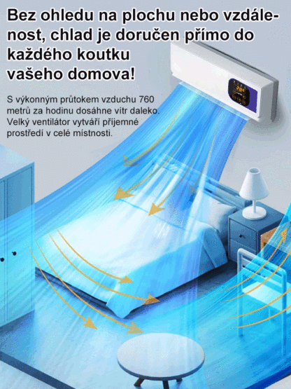 【Udržujte místnost v chladu】Nástěnná klimatizace s funkcí vytápění a chlazení