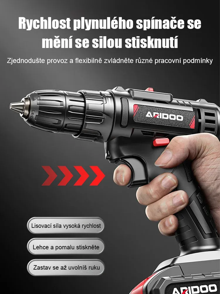 🧰🧰🧰【Žhavý výprodej】Německá lithiová akumulátorová příklepová vrtačka pro domácnost