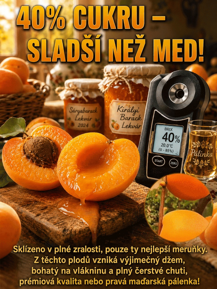 🍑 [Plodí letos] Český šampion: Medová meruňka | Sklizeň za 90 dní | Odolná do -40 °C
