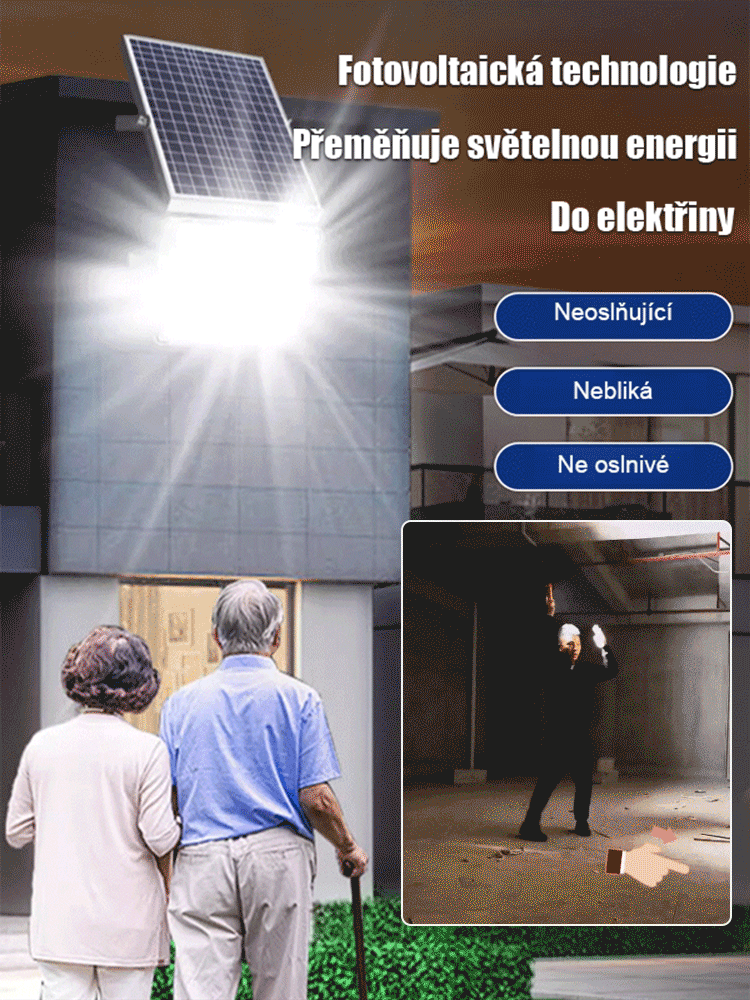 【Rozsviť noc】Světlo, které vydrží dekádu] Nová solární lampa Modrý sen