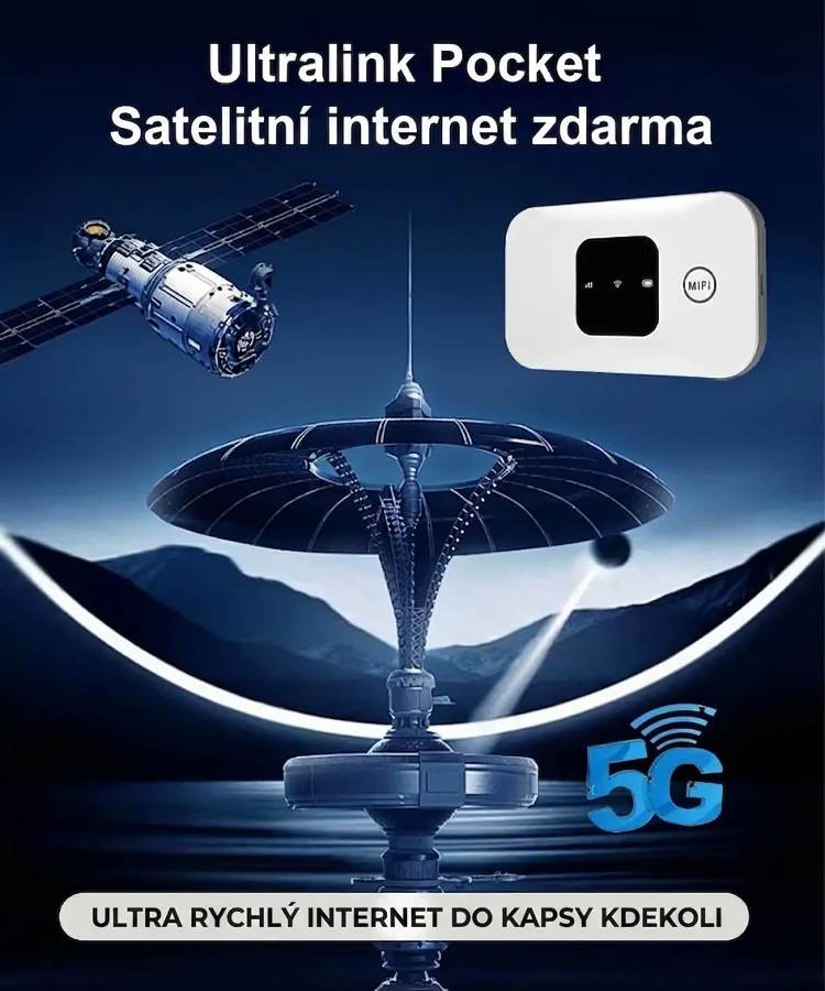 🔥【Revoluce】5G Kapesní Satelitní Wi-Fi Router | Doživotní Internet ZDARMA & Bez SIM