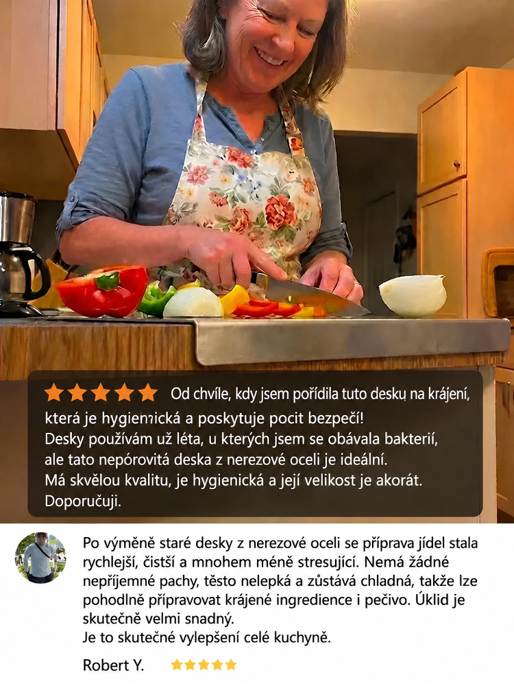 【Konec plísním】Japonské titanové prkénko 4v1 | Medicínský titan TranTixxii | Protiskluzová L-hrana