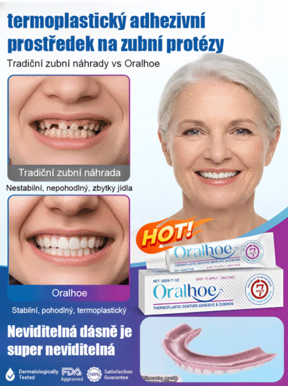 【Potravinářský】termoplastický adhezivní prostředek na zubní protézy