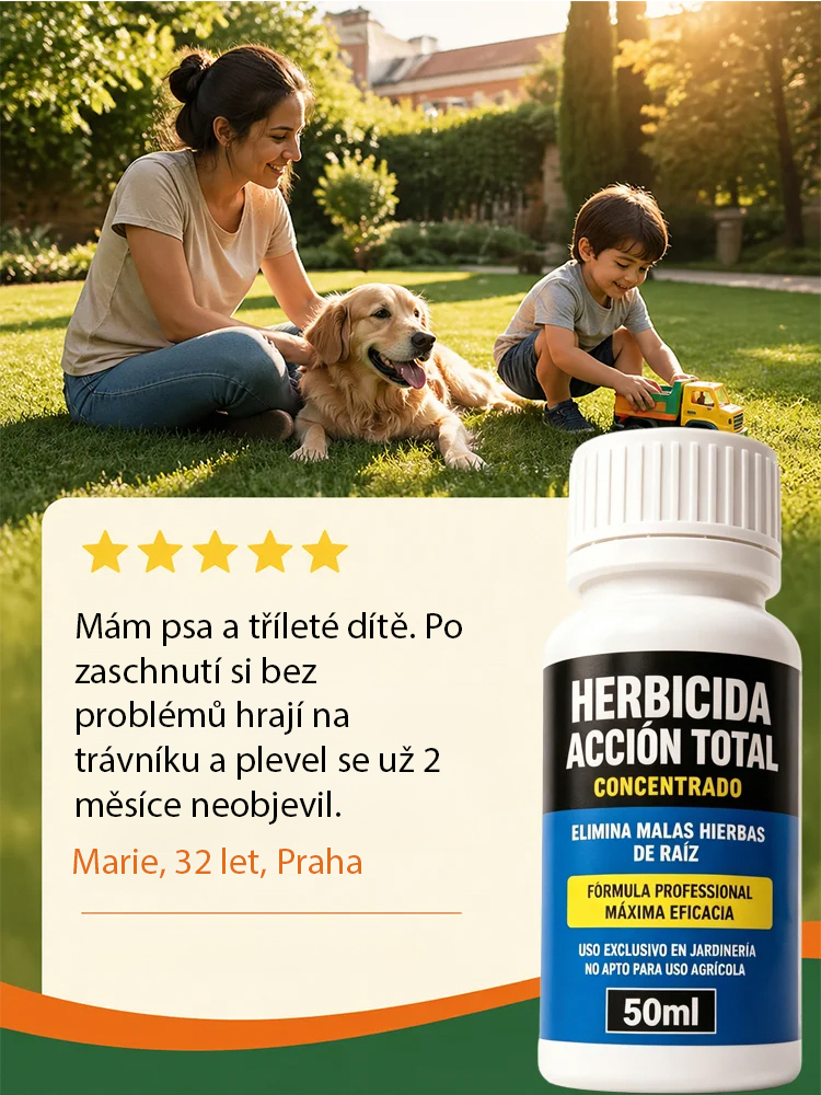 🌿 Magický organický herbicid | Viditelné výsledky za 24 hodin | Ničí plevel až ke kořenům (15 cm)