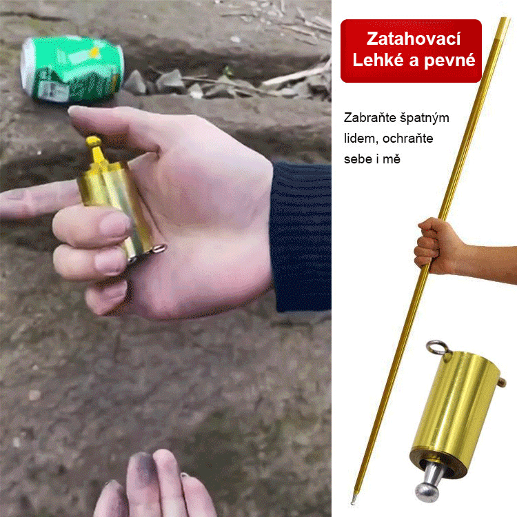 🎩Lze použít jako magické rekvizity🎩Kovová tyč, kterou lze rychle prodloužit