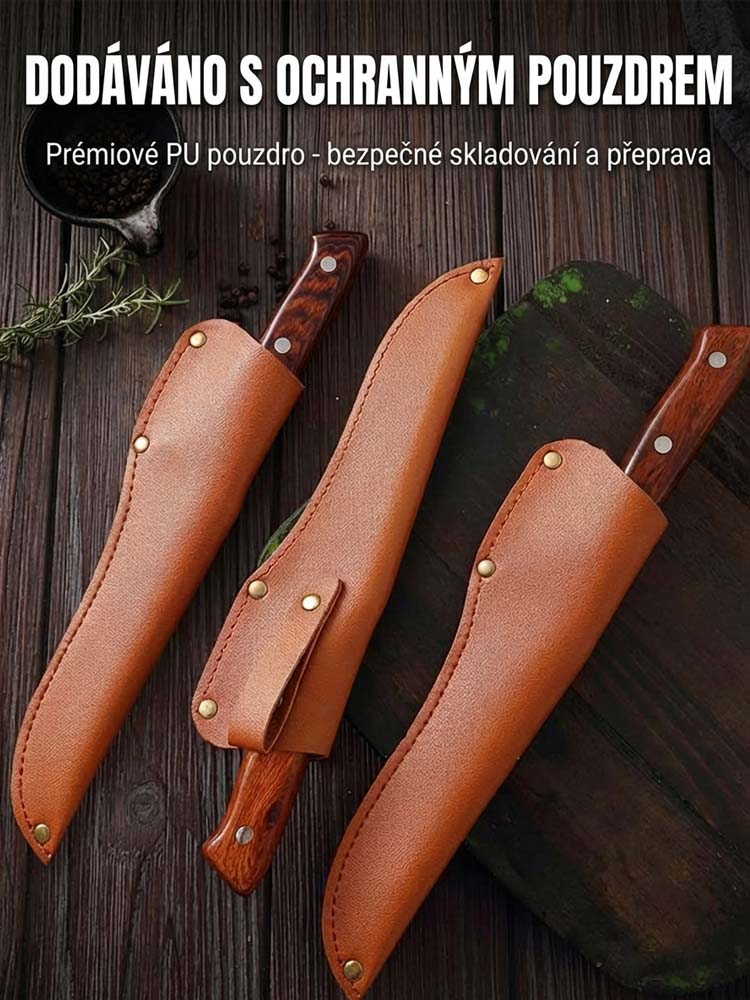 【Záruka 30 let】Německý ručně kovaný nůž Solingen | 180g ultra lehký a nepřilnavý | Krájí kosti jako po másle