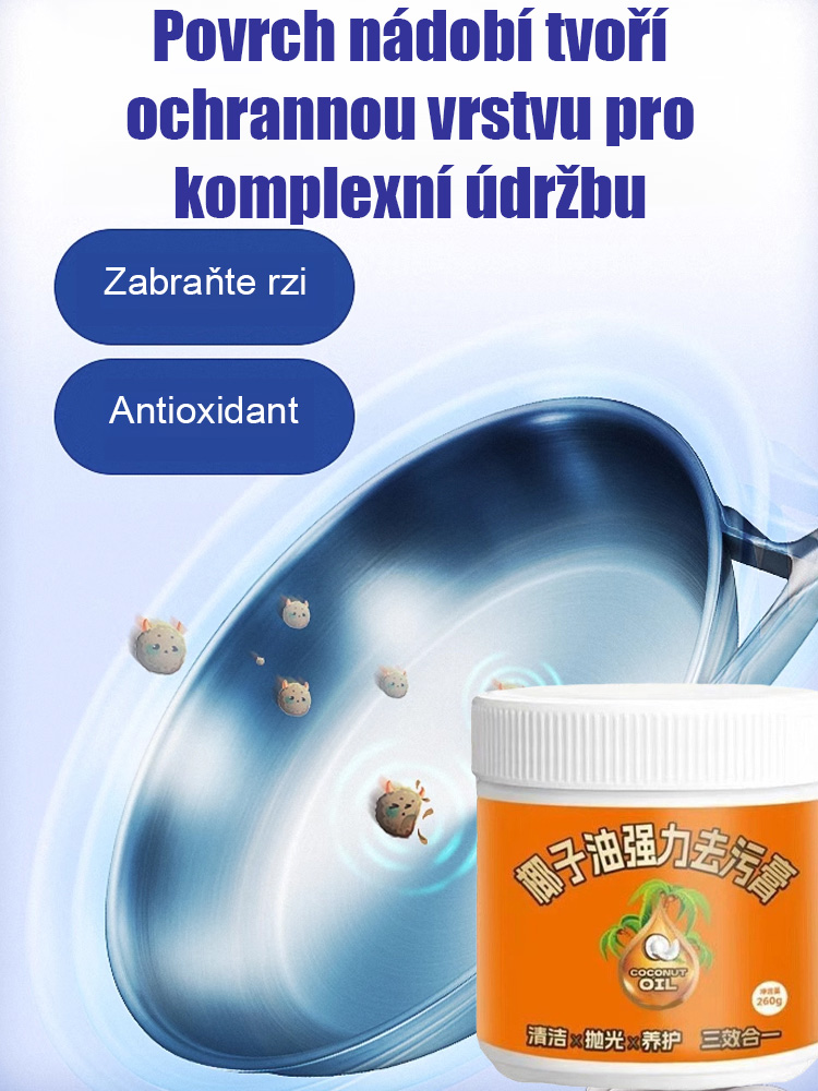 Kokosový olej silný odstraňovač skvrn