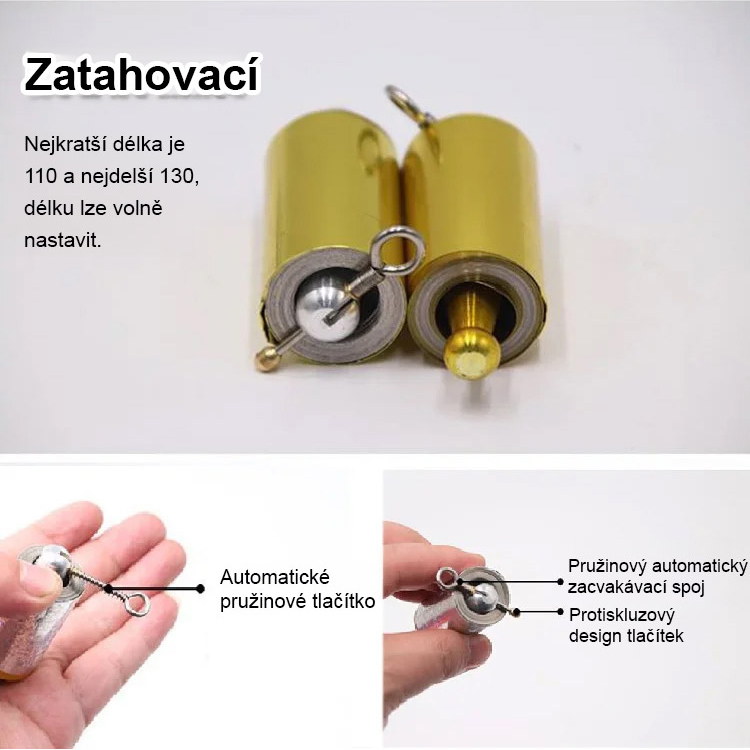 🎩Lze použít jako magické rekvizity🎩Kovová tyč, kterou lze rychle prodloužit