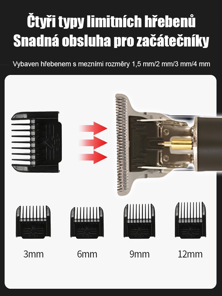 🔥🔥🔥【Žhavý výprodej】Elektrický olejový zastřihovač vlasů pro tiché a plynulé stříhání