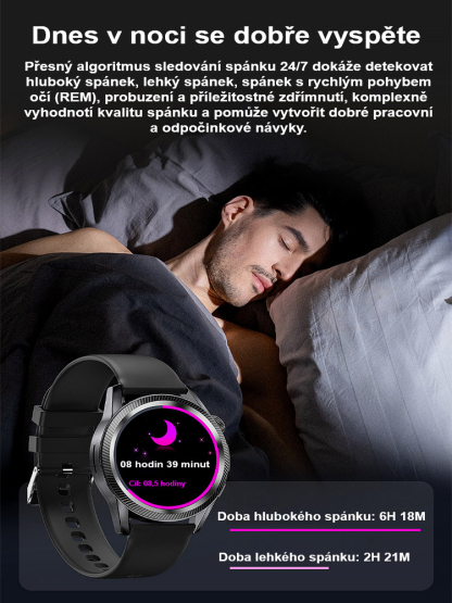 Ocelový náramek Watch4 Pro hodinky na měření hladiny cukru v krvi