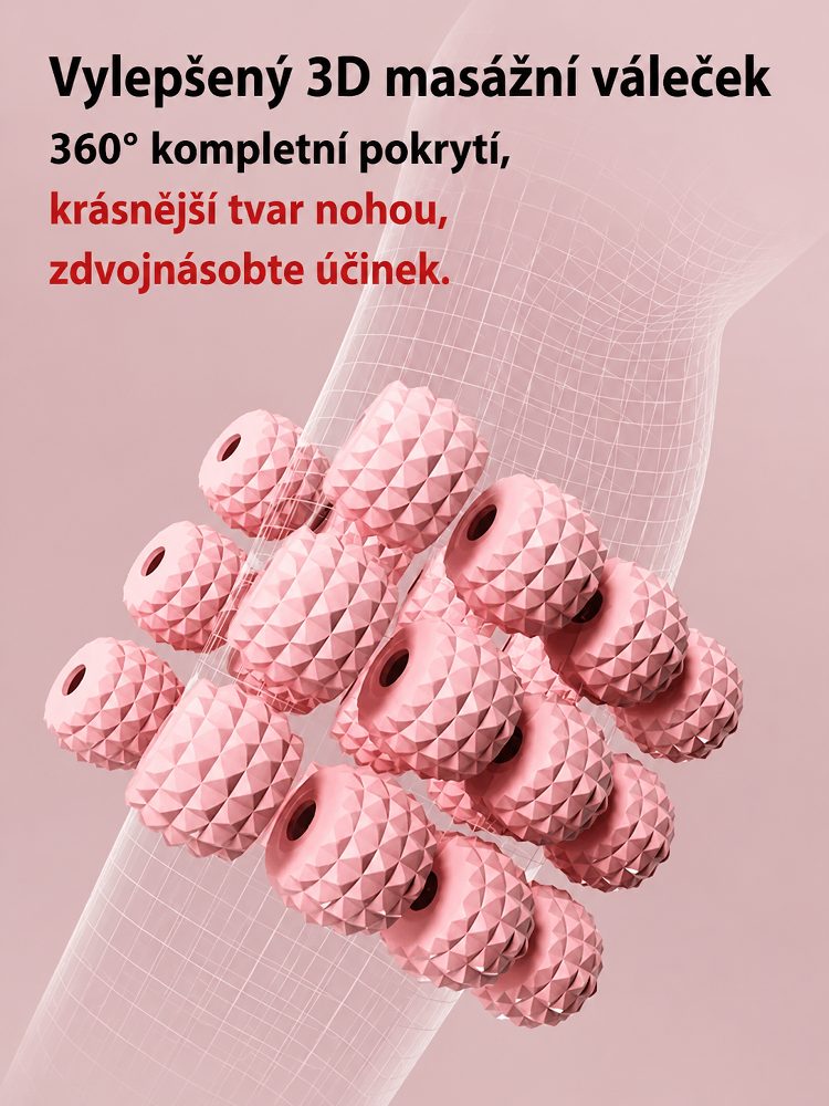 🌟 Nově vylepšený 3D masážní přístroj s 28 válečky | Rozlučte se s otoky a bolestí nohou (Sleva -50%)