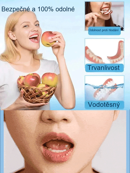 🦷🦷🦷[Nový výzkum z Velké Británie] Silikonové zubní protézy