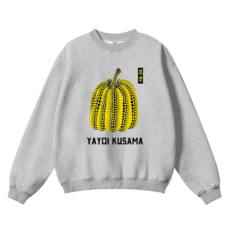 Yayoi Kusama Pumpkin Wrinkle-Resistant Crewneck Sweatshirt