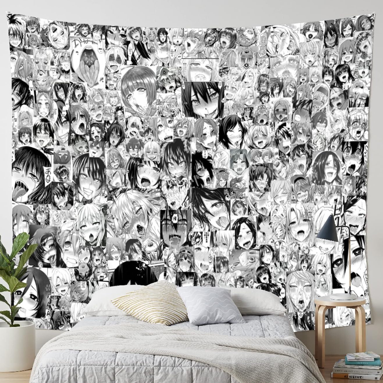 Waifu Anime Girl Indoor Wall Tapestry