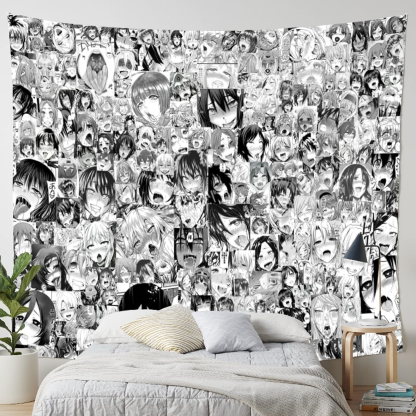 Waifu Anime Girl Indoor Wall Tapestry
