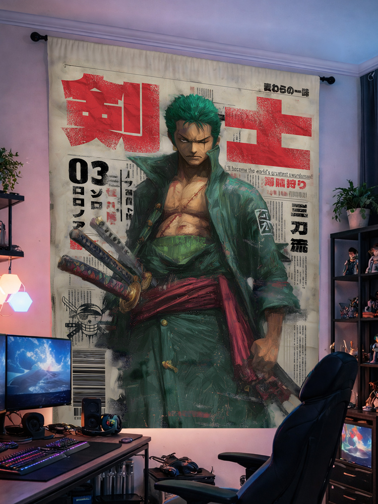 One Piece Roronoa Zoro Indoor Wall Tapestry