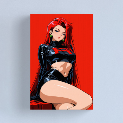 Team Rocket Girl Canvas Art Print