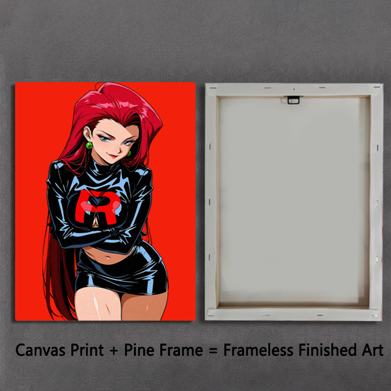 Team Rocket Girl Canvas Art Print