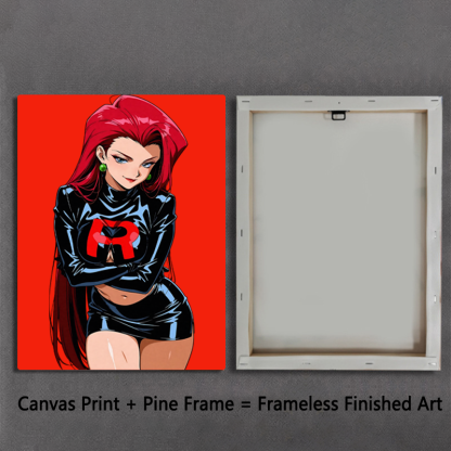 Team Rocket Girl Canvas Art Print