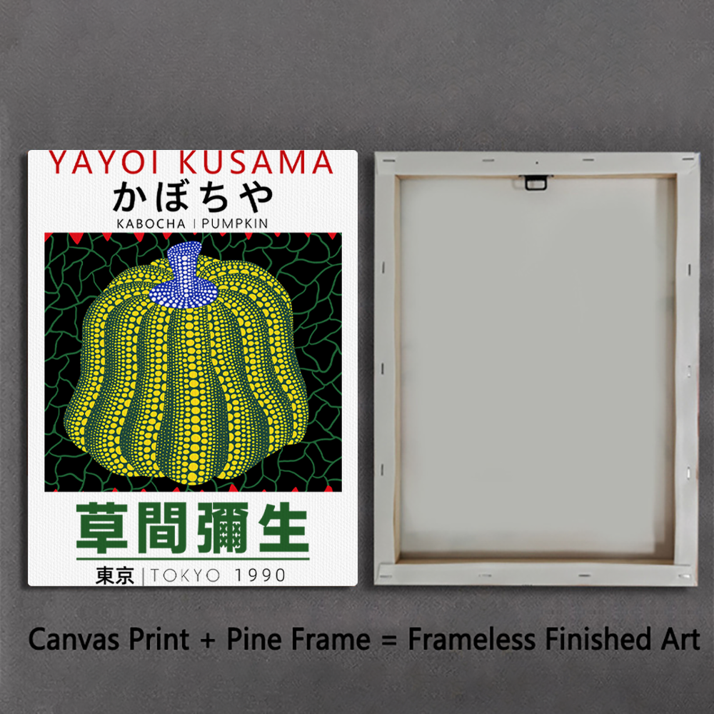 Yayoi Kusama Pumpkin Canvas Art Print
