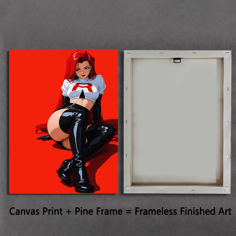 Team Rocket Girl Canvas Art Print