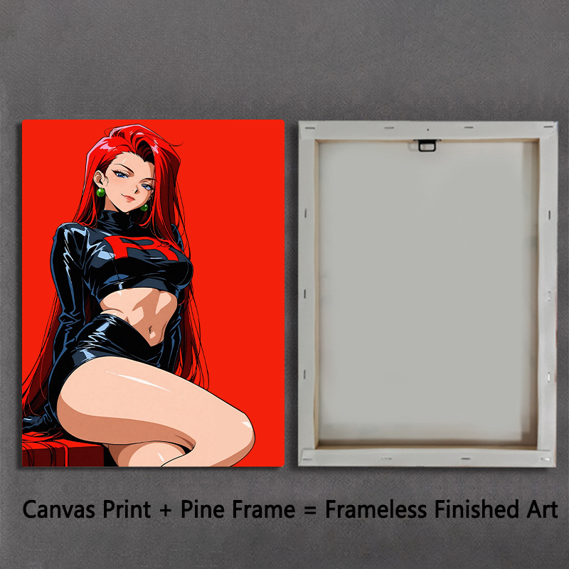 Team Rocket Girl Canvas Art Print
