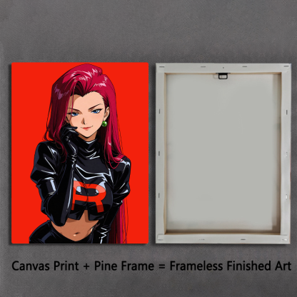 Team Rocket Girl Canvas Art Print