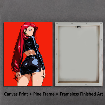 Team Rocket Girl Canvas Art Print