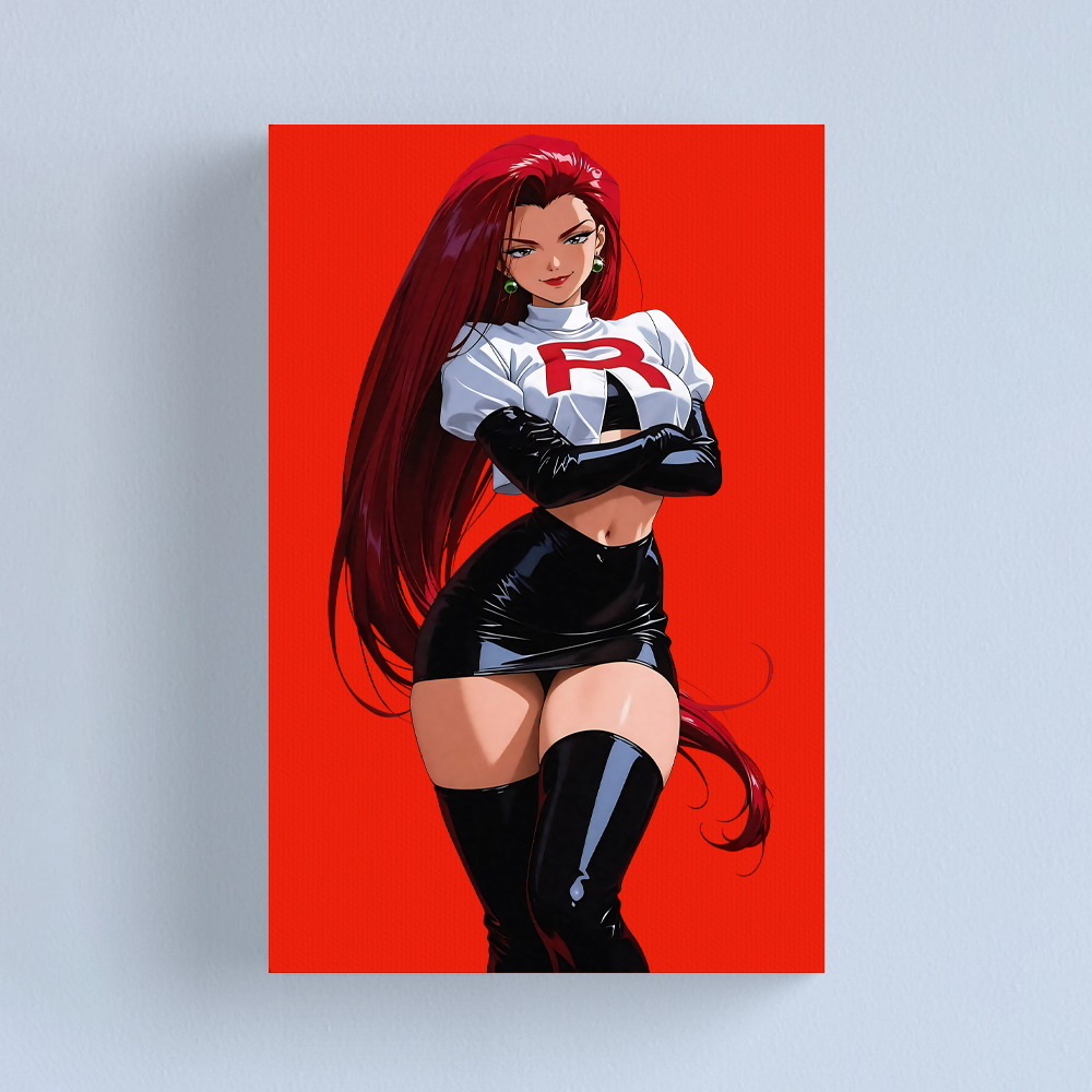 Team Rocket Girl Canvas Art Print